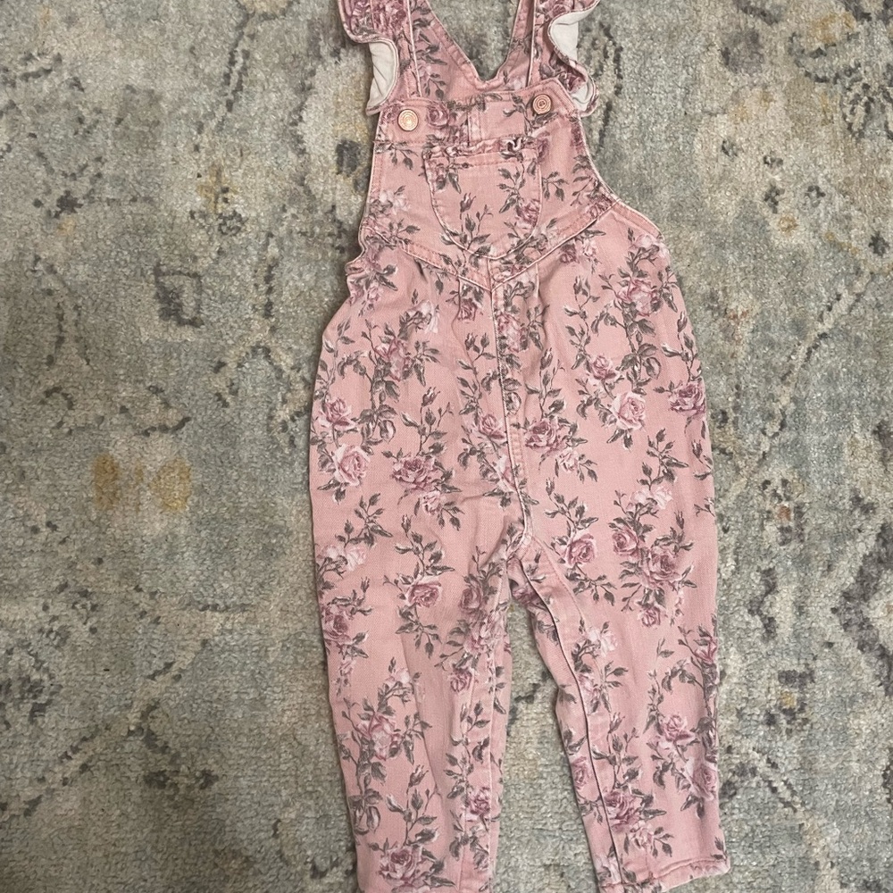 Gap x love shack fancy toddler overalls